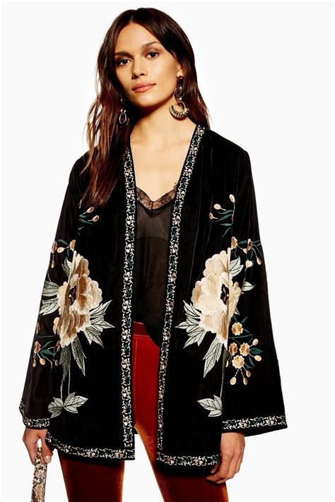 embroidered velvet kimono|velvet kimono outfit.